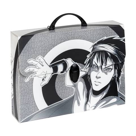 Valigetta in PPL Favorit con stampa Manga 37,5x27x8 cm - soggetti assortiti - 400182746